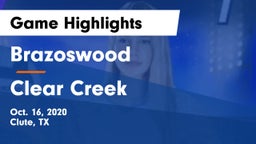 Brazoswood  vs Clear Creek  Game Highlights - Oct. 16, 2020