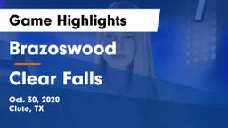 Brazoswood  vs Clear Falls  Game Highlights - Oct. 30, 2020