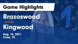 Brazoswood  vs Kingwood  Game Highlights - Aug. 14, 2021