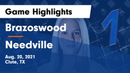 Brazoswood  vs Needville  Game Highlights - Aug. 20, 2021