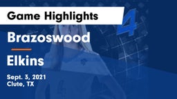 Brazoswood  vs Elkins  Game Highlights - Sept. 3, 2021