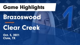 Brazoswood  vs Clear Creek  Game Highlights - Oct. 5, 2021