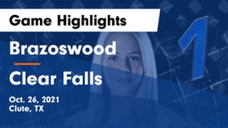 Brazoswood  vs Clear Falls  Game Highlights - Oct. 26, 2021