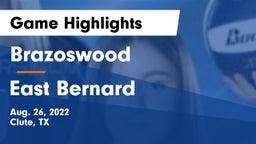Brazoswood  vs East Bernard  Game Highlights - Aug. 26, 2022