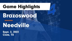 Brazoswood  vs Needville  Game Highlights - Sept. 2, 2022