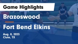 Brazoswood  vs Fort Bend Elkins Game Highlights - Aug. 8, 2023