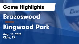 Brazoswood  vs Kingwood Park Game Highlights - Aug. 11, 2023