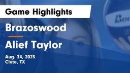 Brazoswood  vs Alief Taylor Game Highlights - Aug. 24, 2023