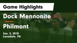 Dock Mennonite  vs Philmont Game Highlights - Jan. 3, 2018