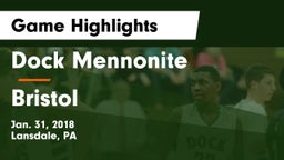 Dock Mennonite  vs Bristol  Game Highlights - Jan. 31, 2018