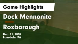 Dock Mennonite  vs Roxborough  Game Highlights - Dec. 21, 2018