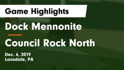 Dock Mennonite  vs Council Rock North  Game Highlights - Dec. 6, 2019