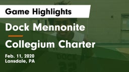 Dock Mennonite  vs Collegium Charter  Game Highlights - Feb. 11, 2020