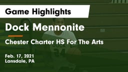 Dock Mennonite  vs Chester Charter HS For The Arts Game Highlights - Feb. 17, 2021
