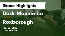 Dock Mennonite  vs Roxborough  Game Highlights - Jan. 26, 2022