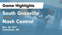 South Granville  vs Nash Central  Game Highlights - Nov. 30, 2017