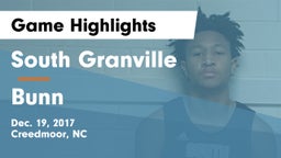 South Granville  vs Bunn  Game Highlights - Dec. 19, 2017