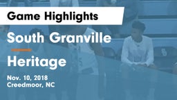 South Granville  vs Heritage  Game Highlights - Nov. 10, 2018