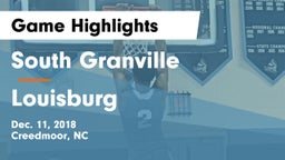 South Granville  vs Louisburg  Game Highlights - Dec. 11, 2018