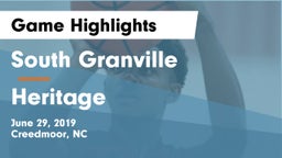 South Granville  vs Heritage  Game Highlights - June 29, 2019