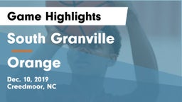 South Granville  vs Orange  Game Highlights - Dec. 10, 2019
