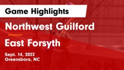 Northwest Guilford  vs East Forsyth  Game Highlights - Sept. 14, 2022