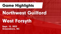Northwest Guilford  vs West Forsyth  Game Highlights - Sept. 13, 2023