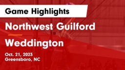 Northwest Guilford  vs Weddington  Game Highlights - Oct. 21, 2023