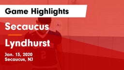 Secaucus  vs Lyndhurst  Game Highlights - Jan. 13, 2020