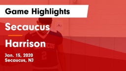 Secaucus  vs Harrison  Game Highlights - Jan. 15, 2020
