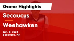 Secaucus  vs Weehawken  Game Highlights - Jan. 8, 2024