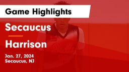 Secaucus  vs Harrison  Game Highlights - Jan. 27, 2024