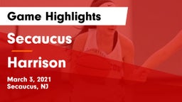 Secaucus  vs Harrison  Game Highlights - March 3, 2021