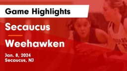 Secaucus  vs Weehawken  Game Highlights - Jan. 8, 2024