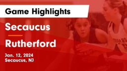 Secaucus  vs Rutherford  Game Highlights - Jan. 12, 2024