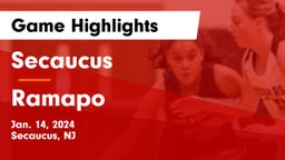 Secaucus  vs Ramapo  Game Highlights - Jan. 14, 2024