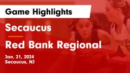 Secaucus  vs Red Bank Regional  Game Highlights - Jan. 21, 2024