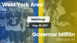 Matchup: West York Area High vs. Governor Mifflin  2017