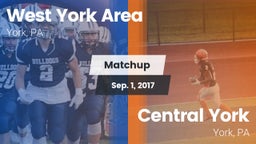 Matchup: West York Area High vs. Central York  2017
