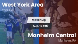 Matchup: West York Area High vs. Manheim Central  2017