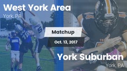 Matchup: West York Area High vs. York Suburban  2017