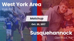 Matchup: West York Area High vs. Susquehannock  2017
