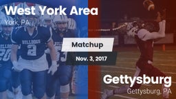Matchup: West York Area High vs. Gettysburg  2017