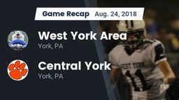 Recap: West York Area  vs. Central York  2018