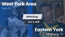 Matchup: West York Area High vs. Eastern York  2018
