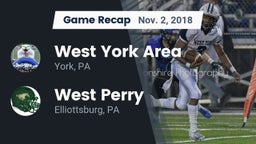 Recap: West York Area  vs. West Perry  2018