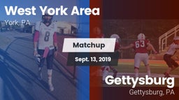 Matchup: West York Area High vs. Gettysburg  2019