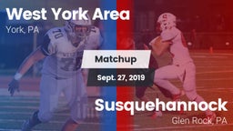 Matchup: West York Area High vs. Susquehannock  2019