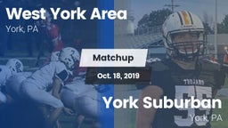 Matchup: West York Area High vs. York Suburban  2019