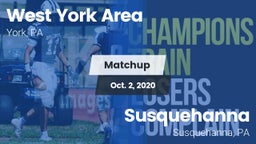 Matchup: West York Area High vs. Susquehanna  2020